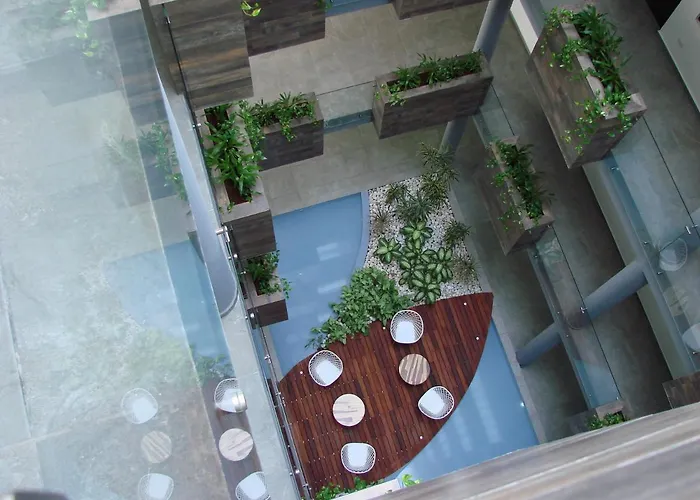 Appart hôtel Onebr W Balcony Or Small In Playa Del Carmen, Bbq, Pool Infinite, Whirlpool, Ac, Tv Smart, 200mb 4*