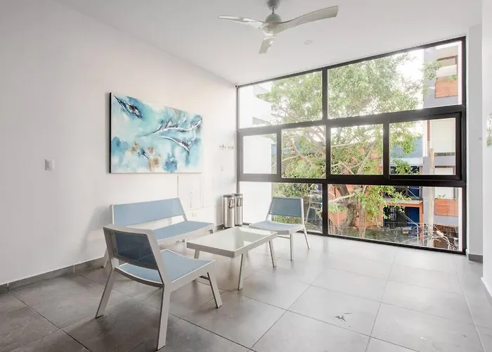 Onebr W Balcony Or Small In Playa Del Carmen, Bbq, Pool Infinite, Whirlpool, Ac, Tv Smart, 200mb Playa del Carmen