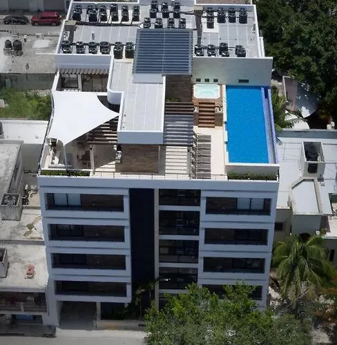 Onebr W Balcony Or Small In Playa Del Carmen, Bbq, Pool Infinite, Whirlpool, Ac, Tv Smart, 200mb Playa del Carmen